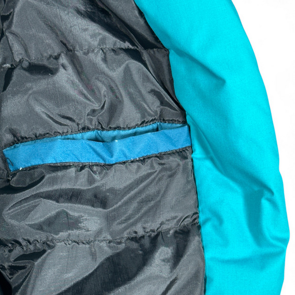 Vintage Members Only Jacket Adult LARGE Green Bomber Down Puffer Race Series 80s - Picture 11 of 13